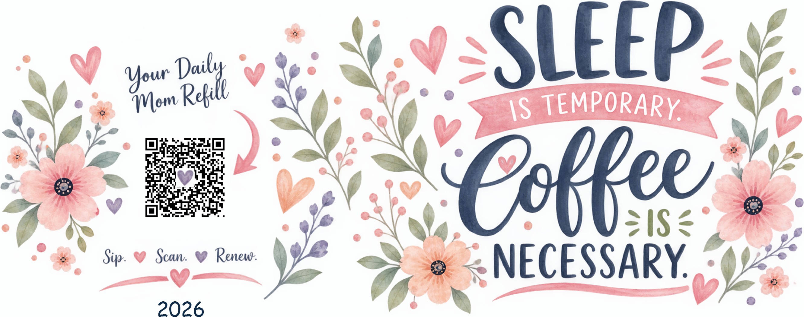 Sleep is Temporary, Coffee is Necessary — Girl